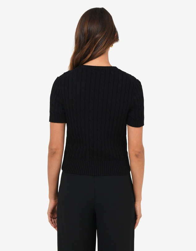 Forcast - Anita Short Sleeve Cable Knit