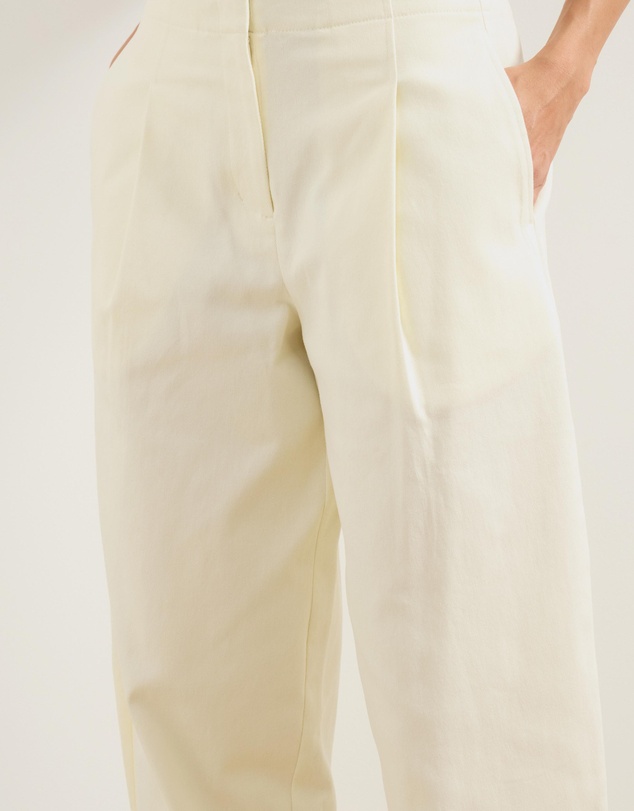 Atmos&Here - Barrel Leg Cotton Twill Pants