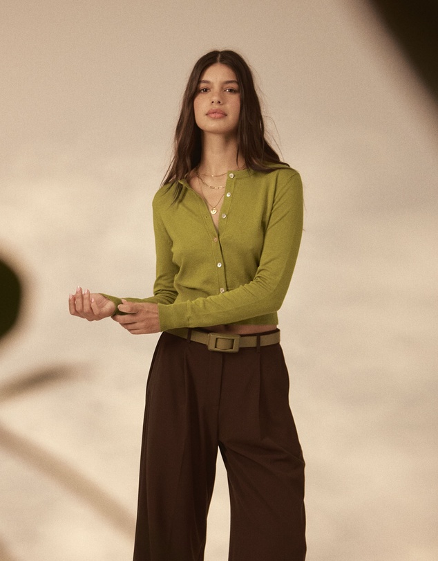 Forcast - Jessie Crew Neck Cardigan