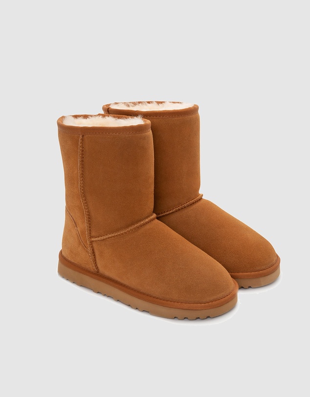 Ozwear Connection Uggs - Ugg Boots Genuine Australian Sheepskin Unisex Short Classic Suede