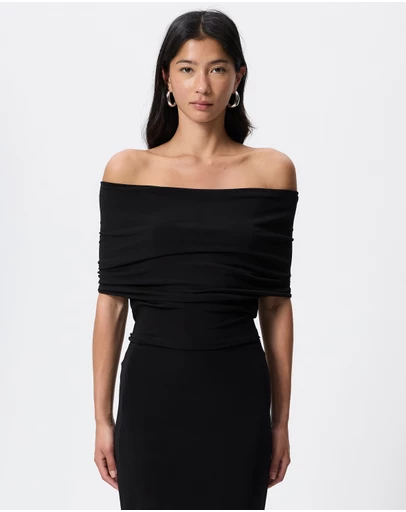 Norma Kamali - Sleeveless Cowl Neck Hooded Bodysuit