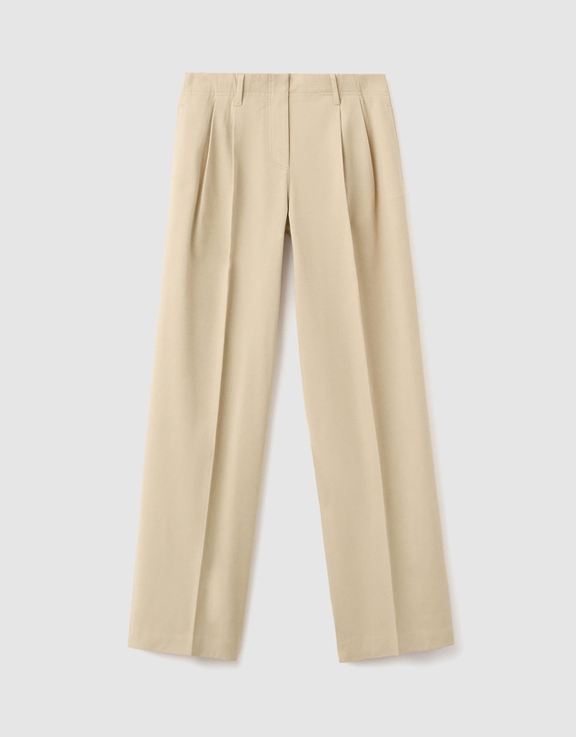 M.N.G - Straight-Leg Pleated Denim Trousers