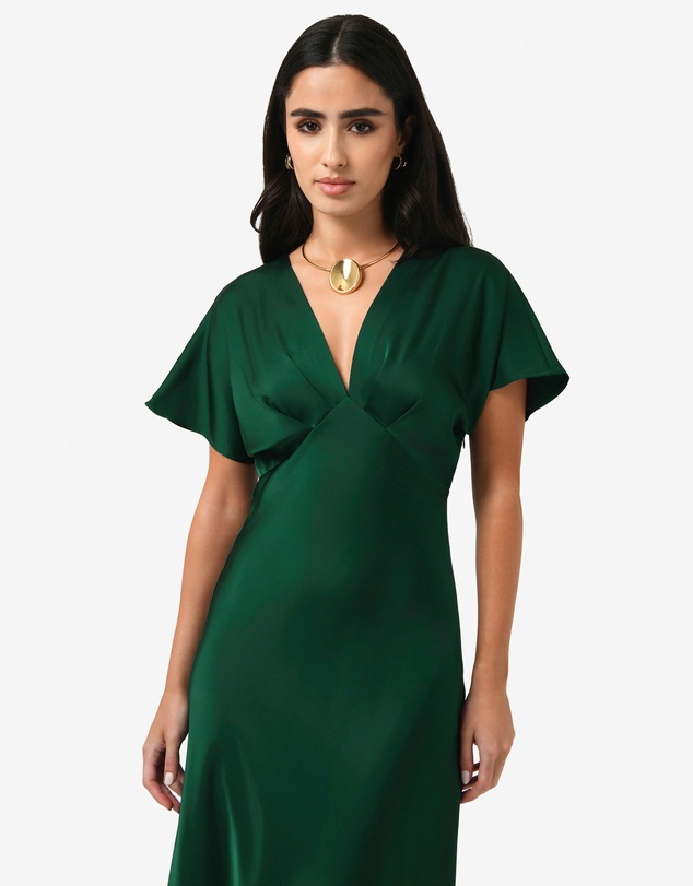 Forcast - Catalina V-Neck Satin Dress