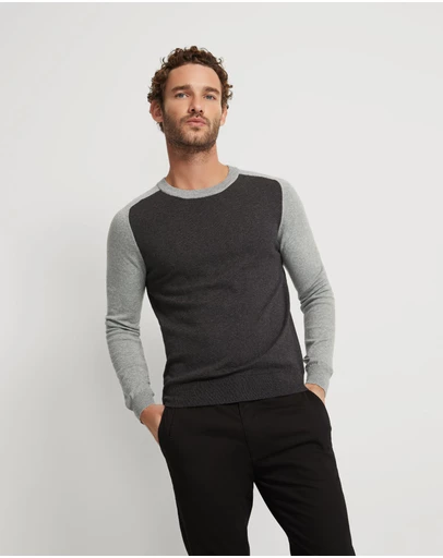 Oxford - Finn Crew Neck Cashmere Blend Top