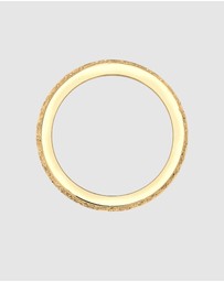 Elli Jewelry - Ring Bandring Glamour Classic Zirconia Crystals 925 Sterling Silver Gold Plated