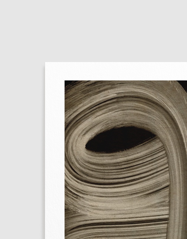 Olive et Oriel - Beige Strokes No 4 by Treechild Art Print