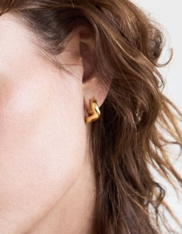 SAINT VALENTINE - Wabi Sabi Mini Hoops - Gold