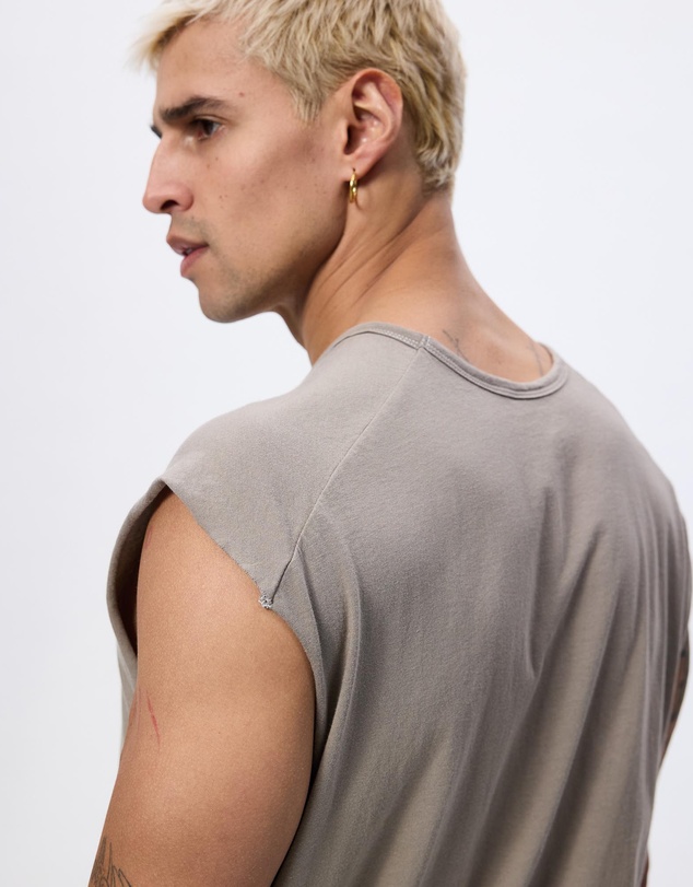 Surrounded By Ghosts - The Graftonite Asymmetrical Cotton Tail Muscle T-Shirt