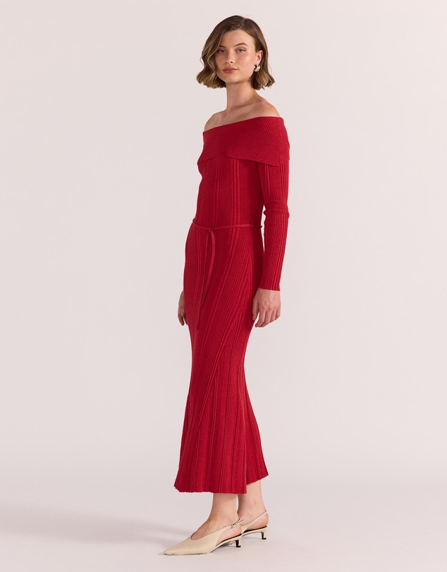 Staple the Label - Luna Off Shoulder Knit Dress
