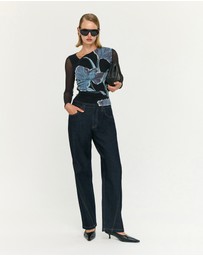 Staple the Label - Stas Mesh Top