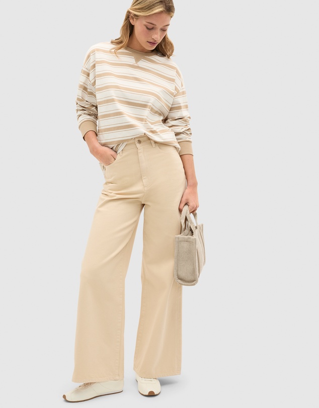 Seed Heritage - Slouchy Long Sleeve Striped Top