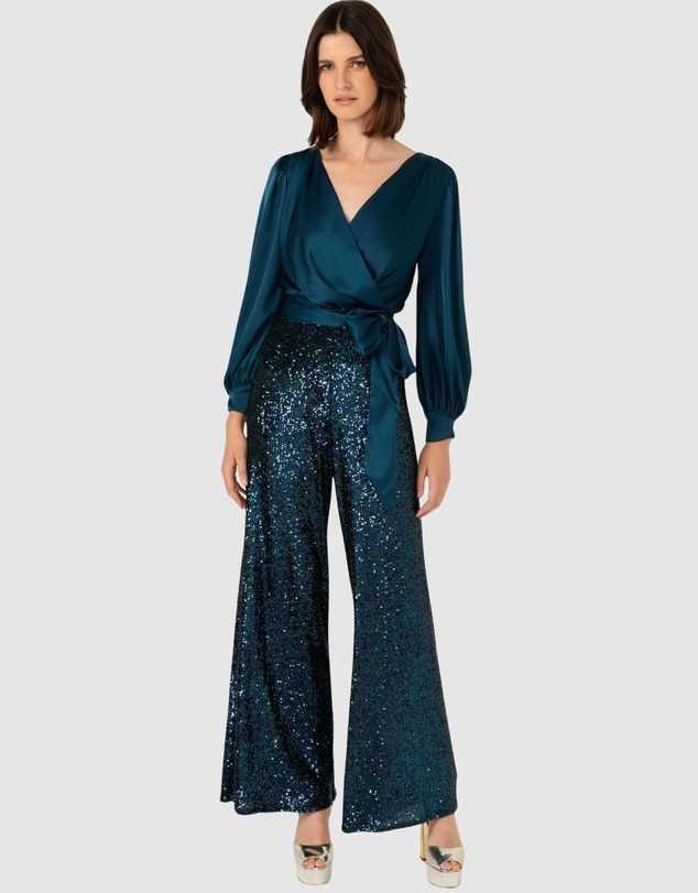 SACHA DRAKE - Sequin Palazzo Pant