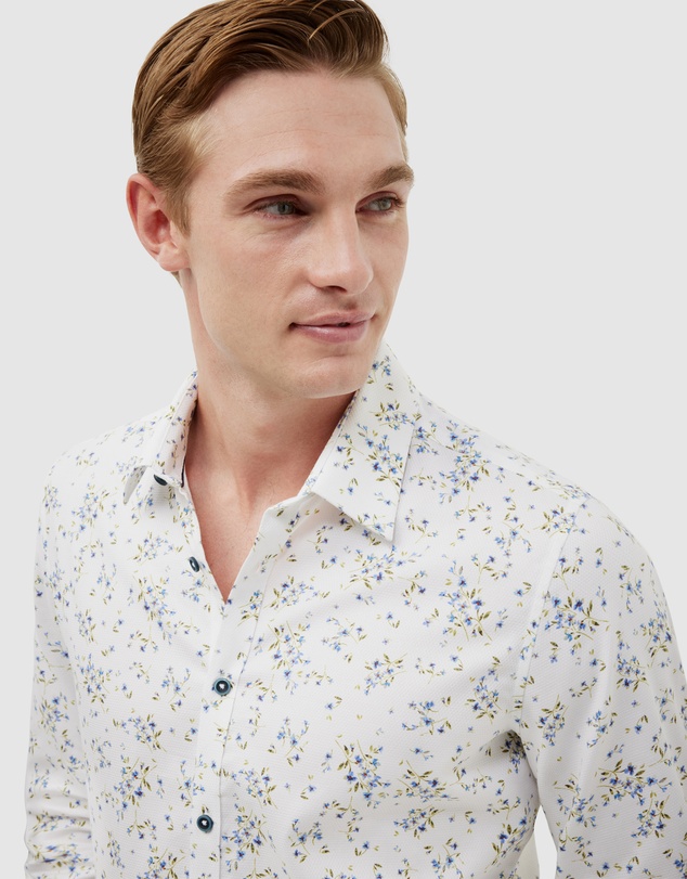 Politix - Bouquet Print Long Sleeve Shirt