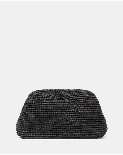 COS - PIRIPIRI Raffia Clutch