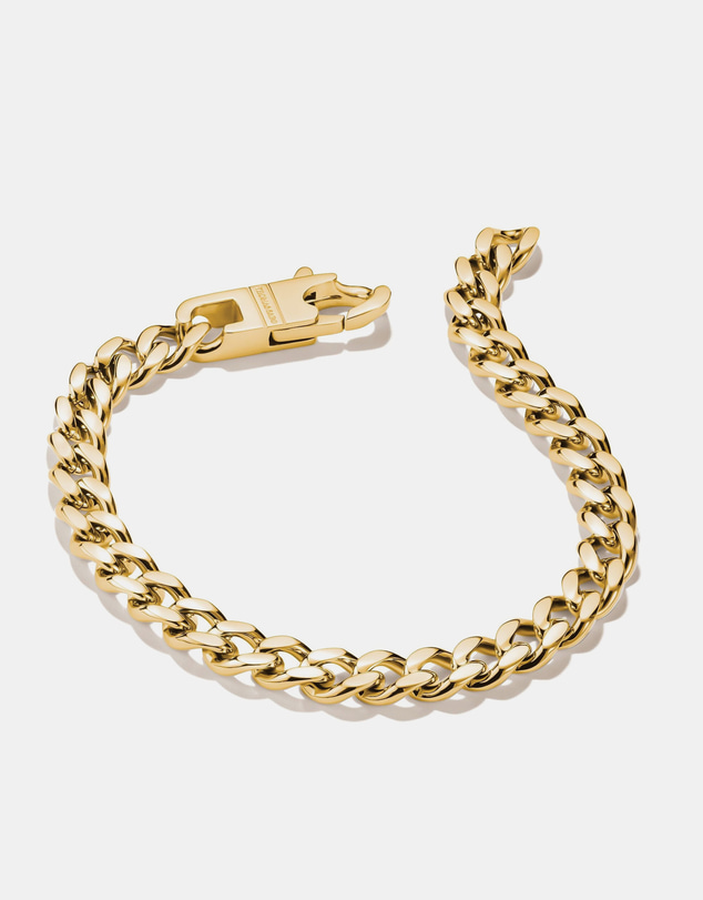 THOMAS SABO - Gold-Tone Stainless Steel Curb Chain Bracelet 7mm