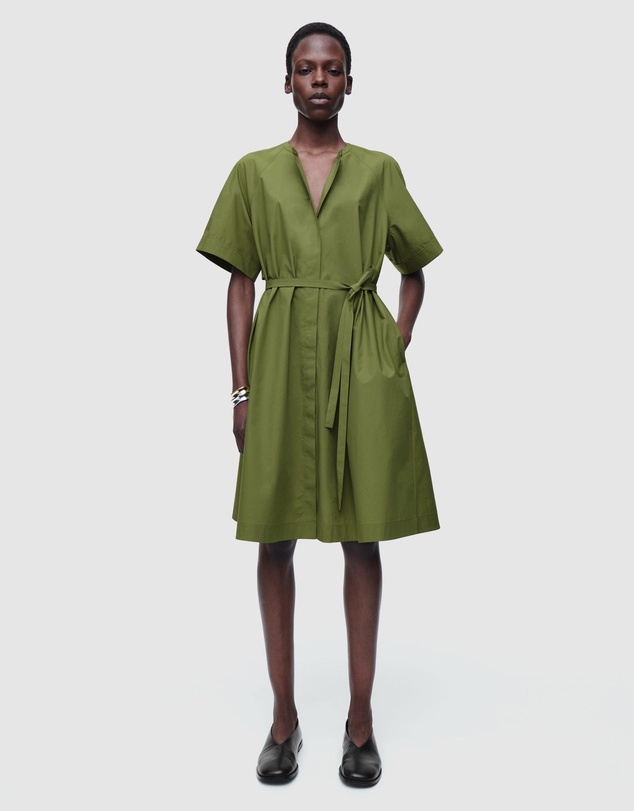 Raglan-Sleeve Cotton Midi Dress by COS Online | THE ICONIC | Australia
