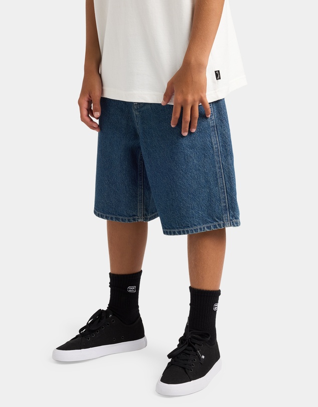 Billabong - Boys 8 to 16 Boys Spec 73 Baggy Denim Shorts