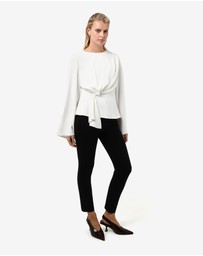 Forcast - Melody Long Sleeve Draped Top