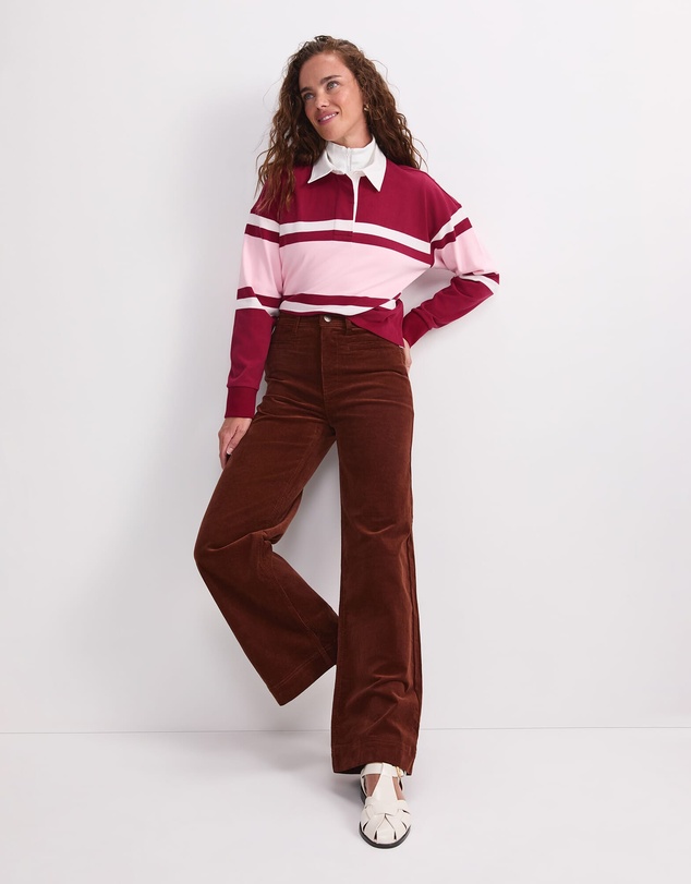 Sportscraft - Joanna Cropped Rugby Shirt