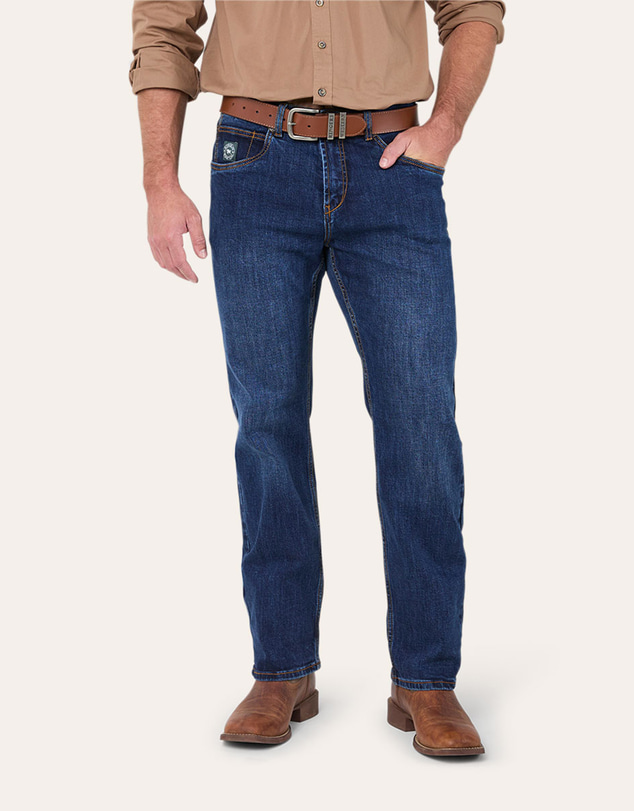 Ringers Western - Muster Mens Slim Straight Fit Mid Rise Jeans