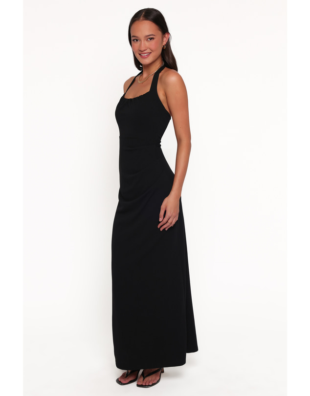 Petal & Pup - Femina Halterneck Maxi Dress - Black