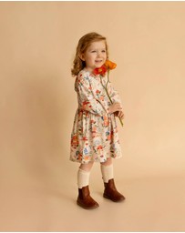 Fox & Finch - Wild Garden Print Organic Dress - Kids