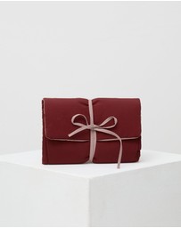 Phile - Plush Change Mat Wrap - Burgundy