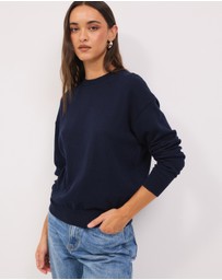 Calli - Melton Relaxed Knit Jumper