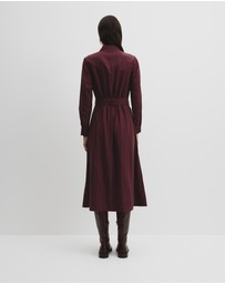 Country Road - Belted Midi Shirt Dress