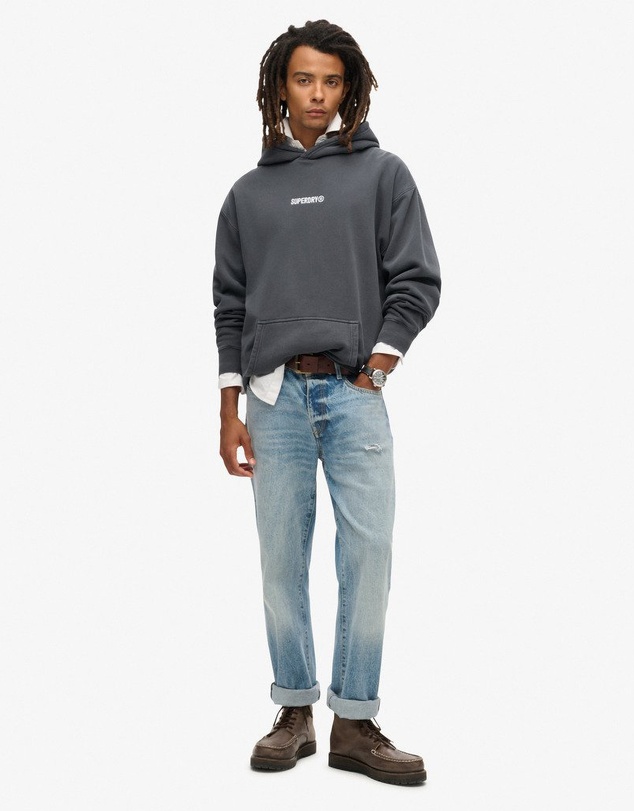 Superdry - Micro Logo Graphic Loose Hoodie