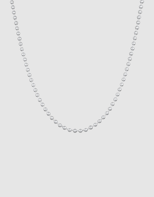 Kuzzoi - ICONIC EXCLUSIVE - Ball Chain Necklace in 925 Sterling Silver