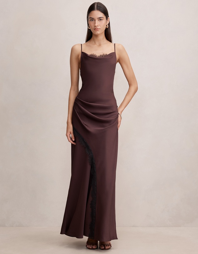 Forever New - Ivara Lace Cowl Neck Maxi Dress