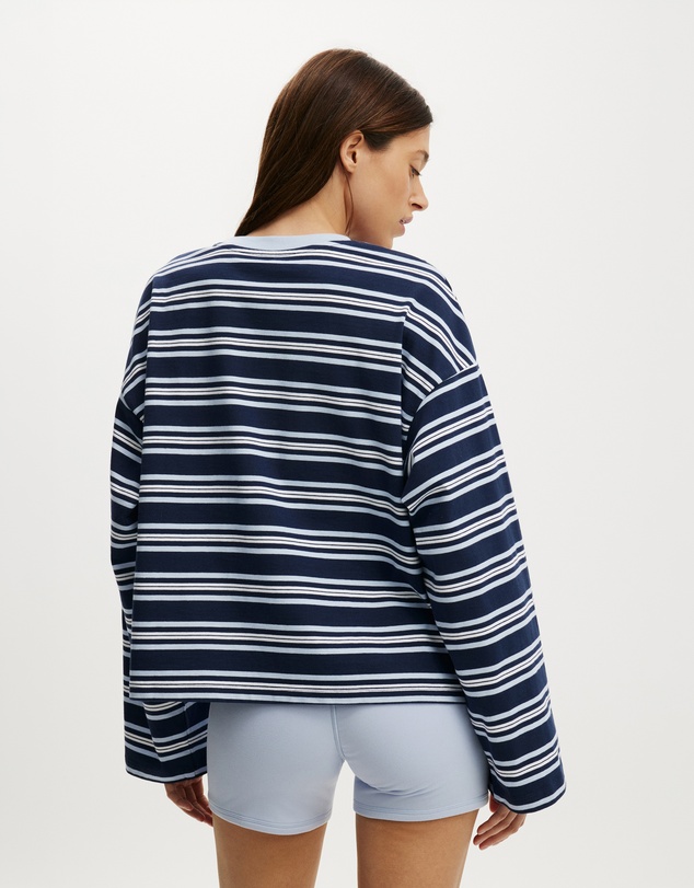 Cotton On Body Active - Long Sleeve Graphic Crew Sweatshirt
