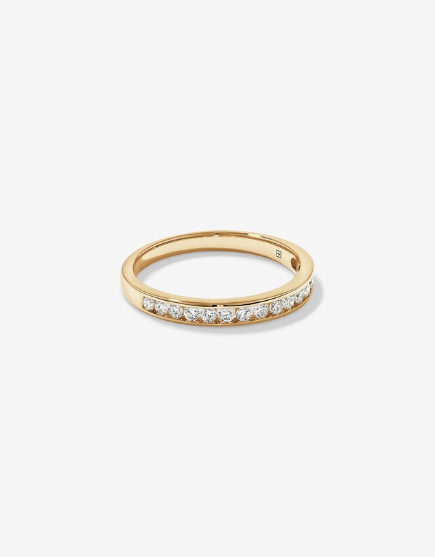Michael Hill - 0.30 Carat TW Round Brilliant Laboratory-Grown Diamond Wedding Ring in 14kt Yellow Gold
