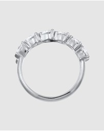 Elli Jewelry - Ring Crystal Heart 925 Sterling Silver