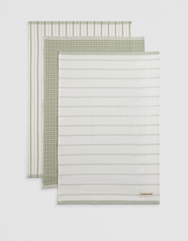 Country Road - Laine Australian Cotton Tea Towel Pack Of 3