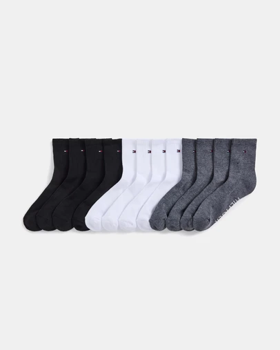 Tommy Hilfiger - 6-Pack Athletic High Quarter Socks