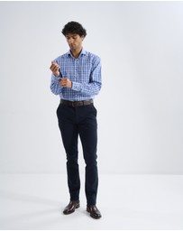 3 Wise Men - 3 Wise Men Driftwood Blue Check Shirt