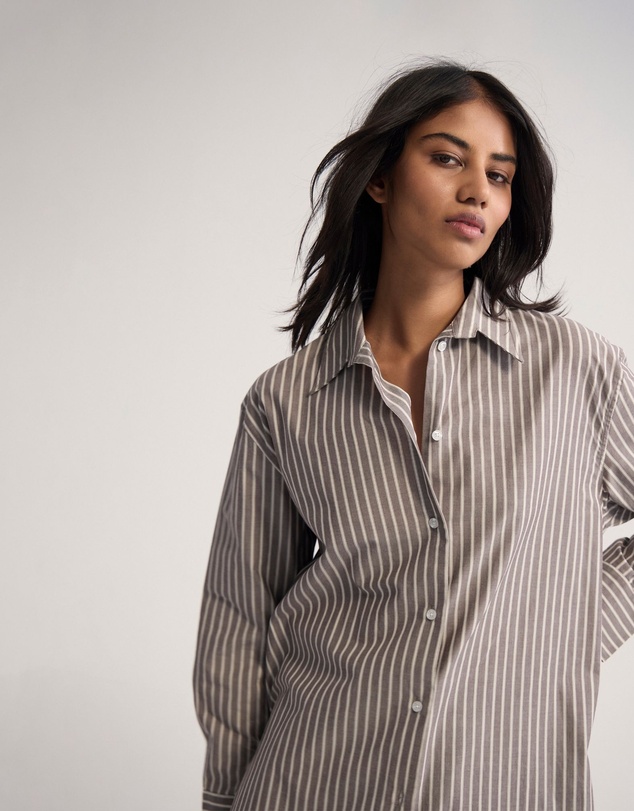 Oxford - Hailey Striped Euro Fabric Shirt
