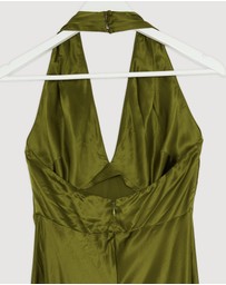 Revibe - Repaired Reformation Daniela Silk Dress - AU 8