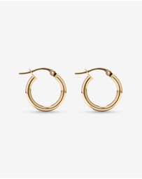 Michael Hill - 14mm Hoop Earrings in 10kt Yellow Gold