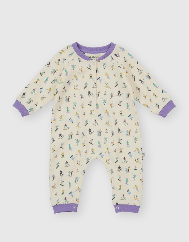 Goldie + Ace - Ski Slopes Terry Rompers - Babies