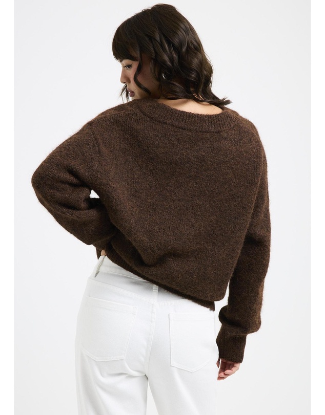 Subtitled - Grace V Neck Knit Jumper