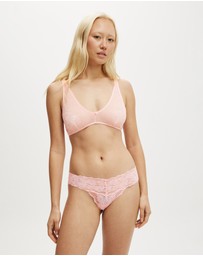 Cotton On Body - Lace Deep V Bralette
