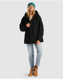 Billabong - Womens Venture On Puff Zip-Up Hooded Jacket