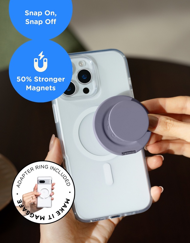 PopSockets - PopGrip KickOut MagSafe Phone Grip Holder Stand Mount