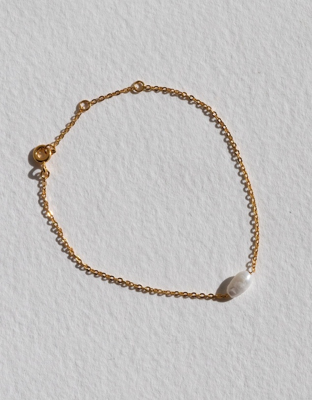 SAINT VALENTINE - Cielo Single Pearl Bracelet - Gold