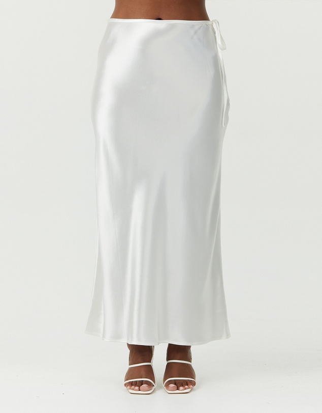 Third Form - Satin Bias Tie Side Skirt