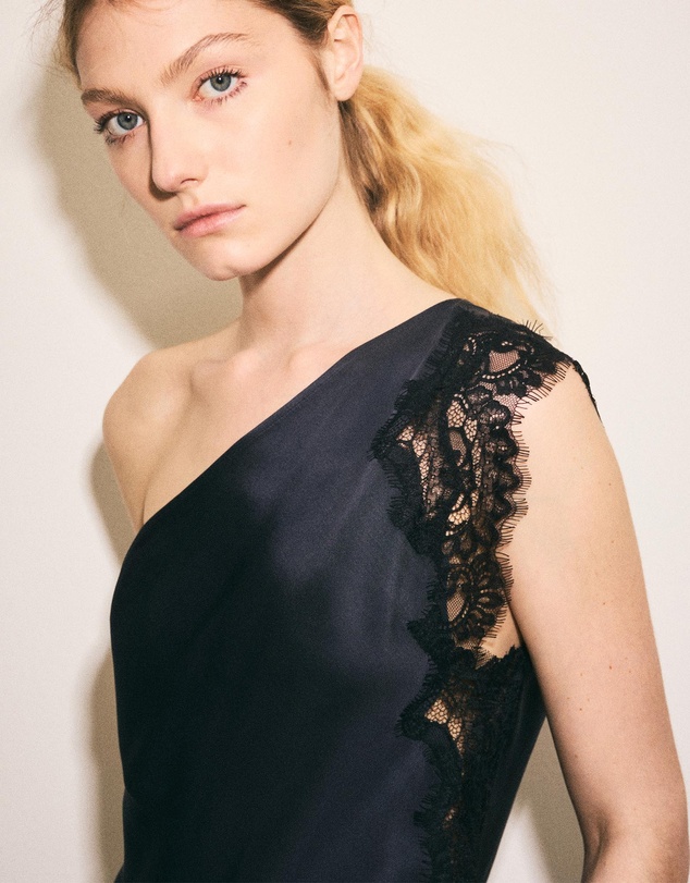 M.N.G - Asymmetric Lace Camisole Top