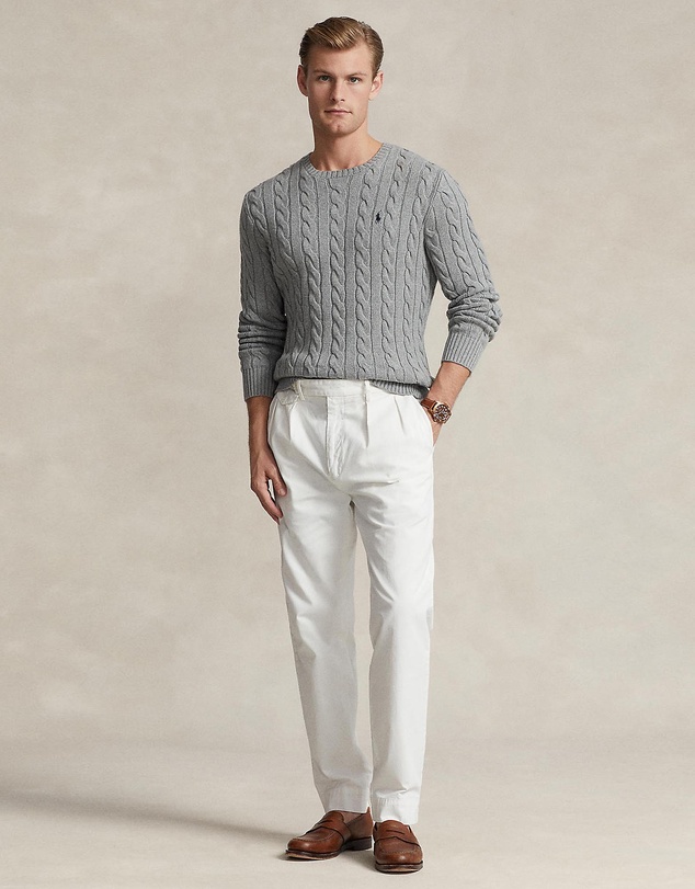 Polo Ralph Lauren - ICONIC EXCLUSIVE - Driver Cable Knit Long Sleeve Sweater